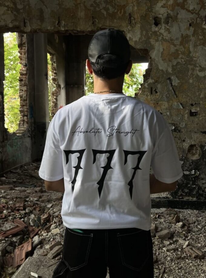 777 Sırt Baskılı Oversize Tshirt