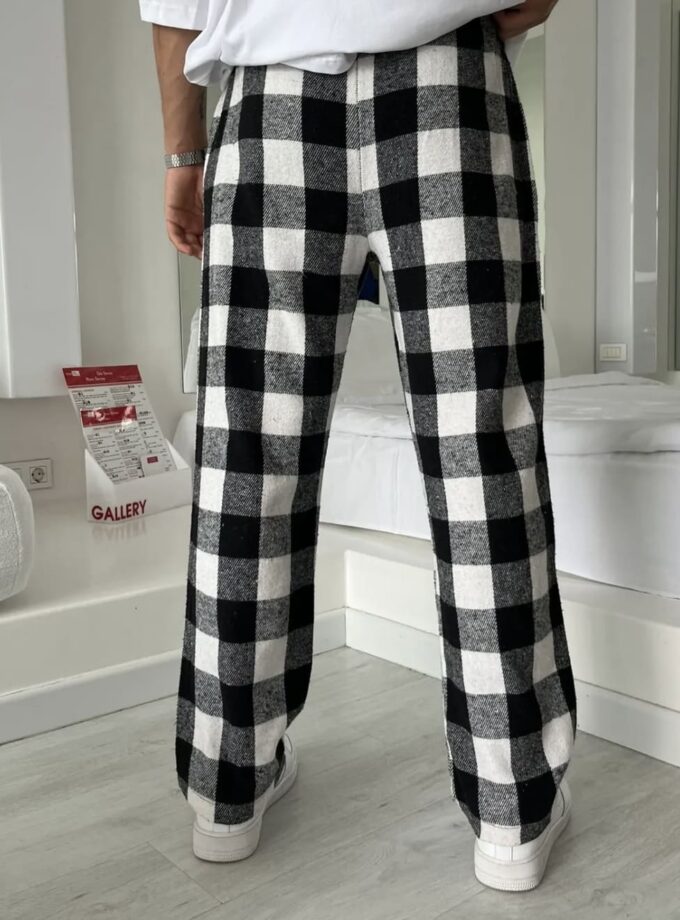 Premium Tartan Ekose Desen Bel Lastikli Pijama