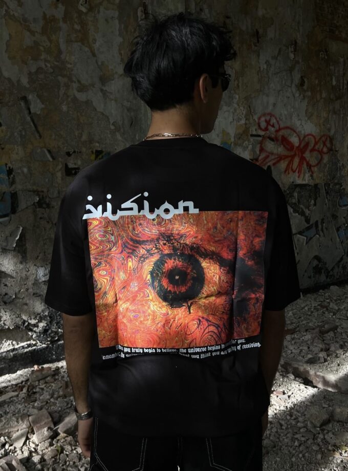 Vision Oversize Baskılı Tshirt